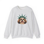 Shih Tzu Statue of Liberty Sweatshirt