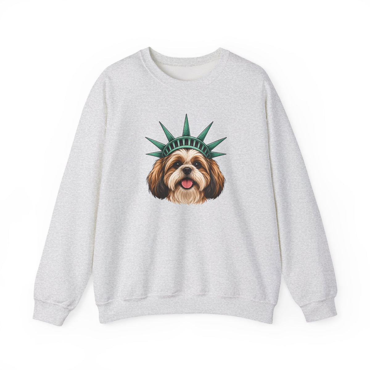 Shih Tzu Statue of Liberty Sweatshirt