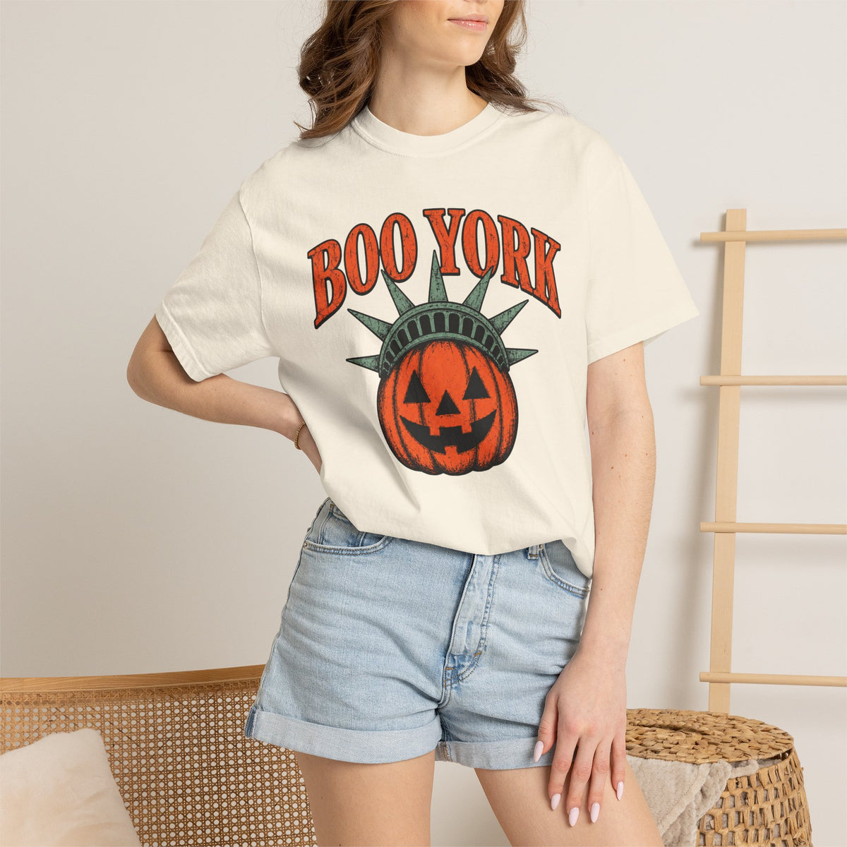 Boo York Pumpkin Statue of Liberty Tee | Halloween T-shirt