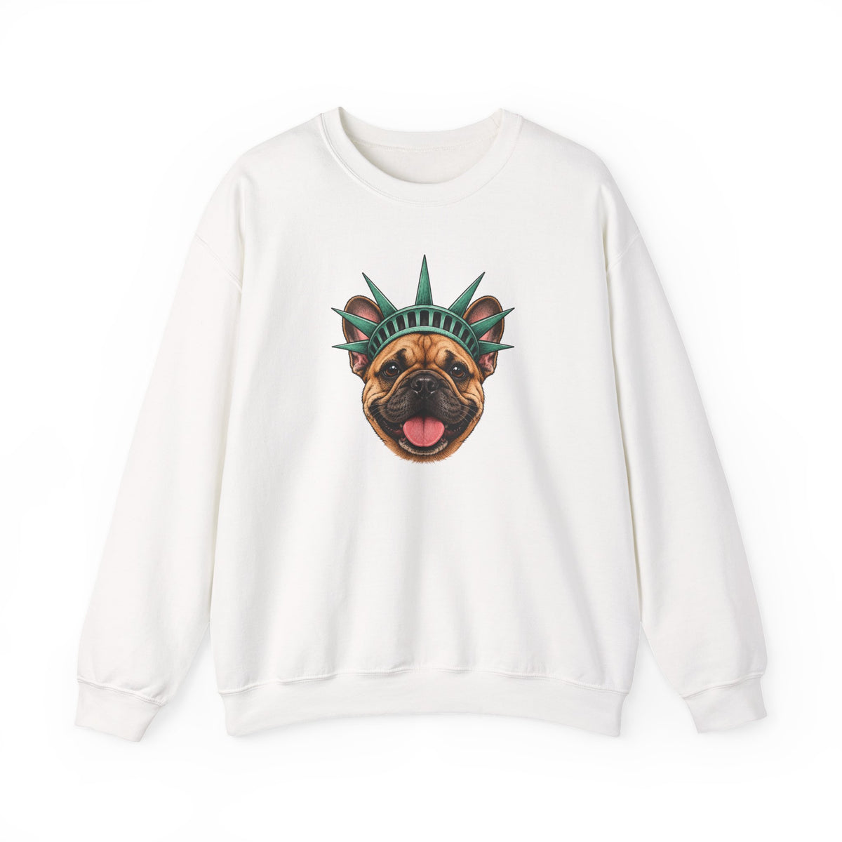 French Bulldog Statue of Liberty Sweatshirt