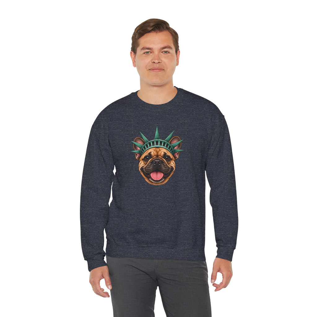 French Bulldog Statue of Liberty Sweatshirt