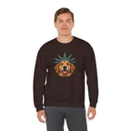 Golden Retriever Statue of Liberty Sweatshirt