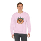 Pomeranian Statue of Liberty Sweatshirt