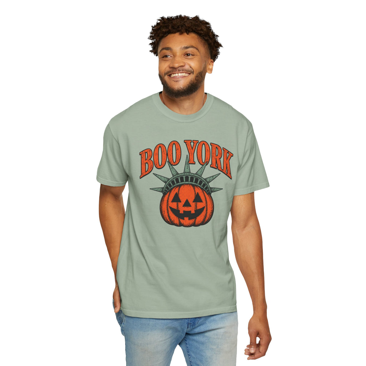 Boo York Pumpkin Statue of Liberty Tee | Halloween T-shirt
