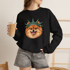Pomeranian Statue of Liberty Sweatshirt
