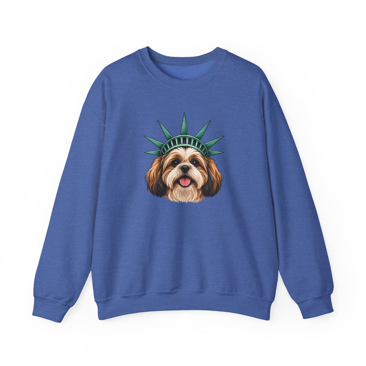 Shih Tzu Statue of Liberty Sweatshirt