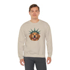 Golden Retriever Statue of Liberty Sweatshirt