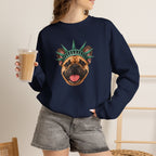 French Bulldog Statue of Liberty Sweatshirt
