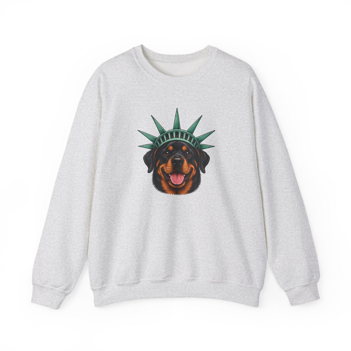 Rottweiler Statue of Liberty Sweatshirt
