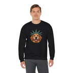 Golden Retriever Statue of Liberty Sweatshirt