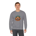 Golden Retriever Statue of Liberty Sweatshirt