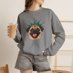 Pug Statue of Liberty Sweatshirt