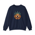 Golden Retriever Statue of Liberty Sweatshirt