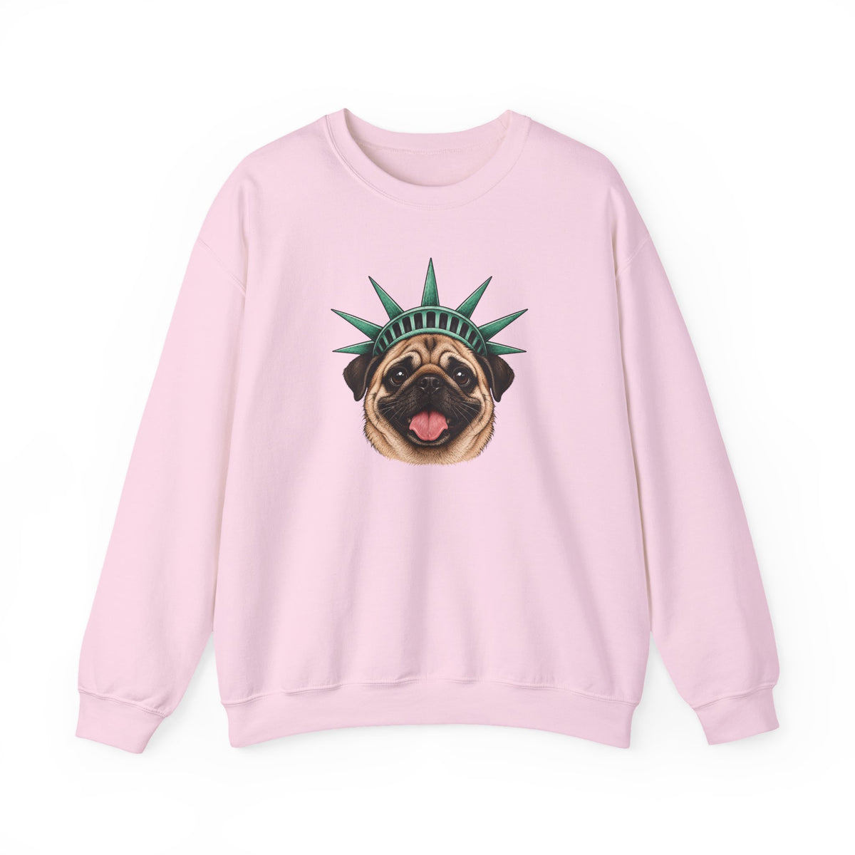 Pug Statue of Liberty Sweatshirt