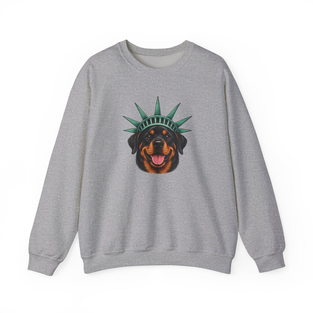 Rottweiler Statue of Liberty Sweatshirt