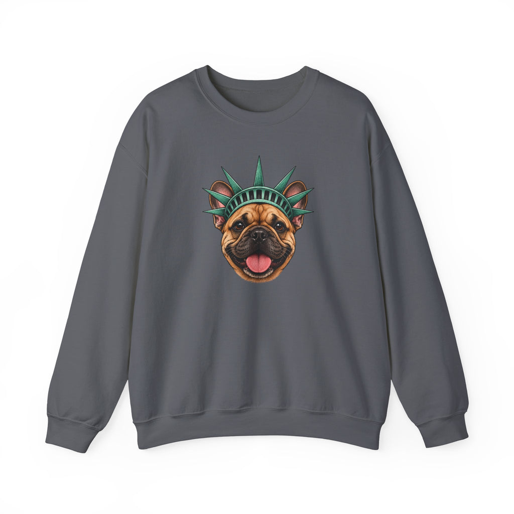 French Bulldog Statue of Liberty Sweatshirt