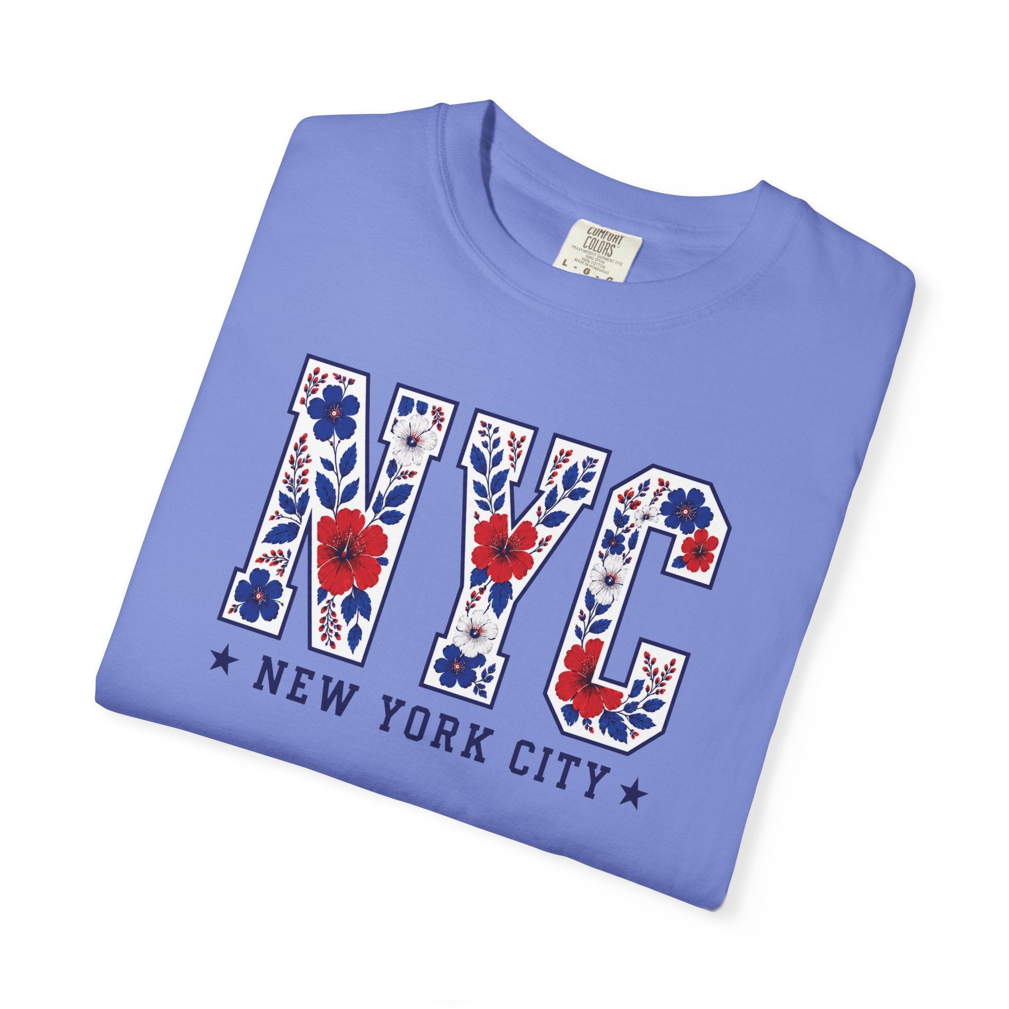 Patriotic NYC Floral Tee