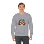 Shih Tzu Statue of Liberty Sweatshirt