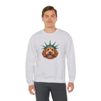 Goldendoodle Statue of Liberty Sweatshirt