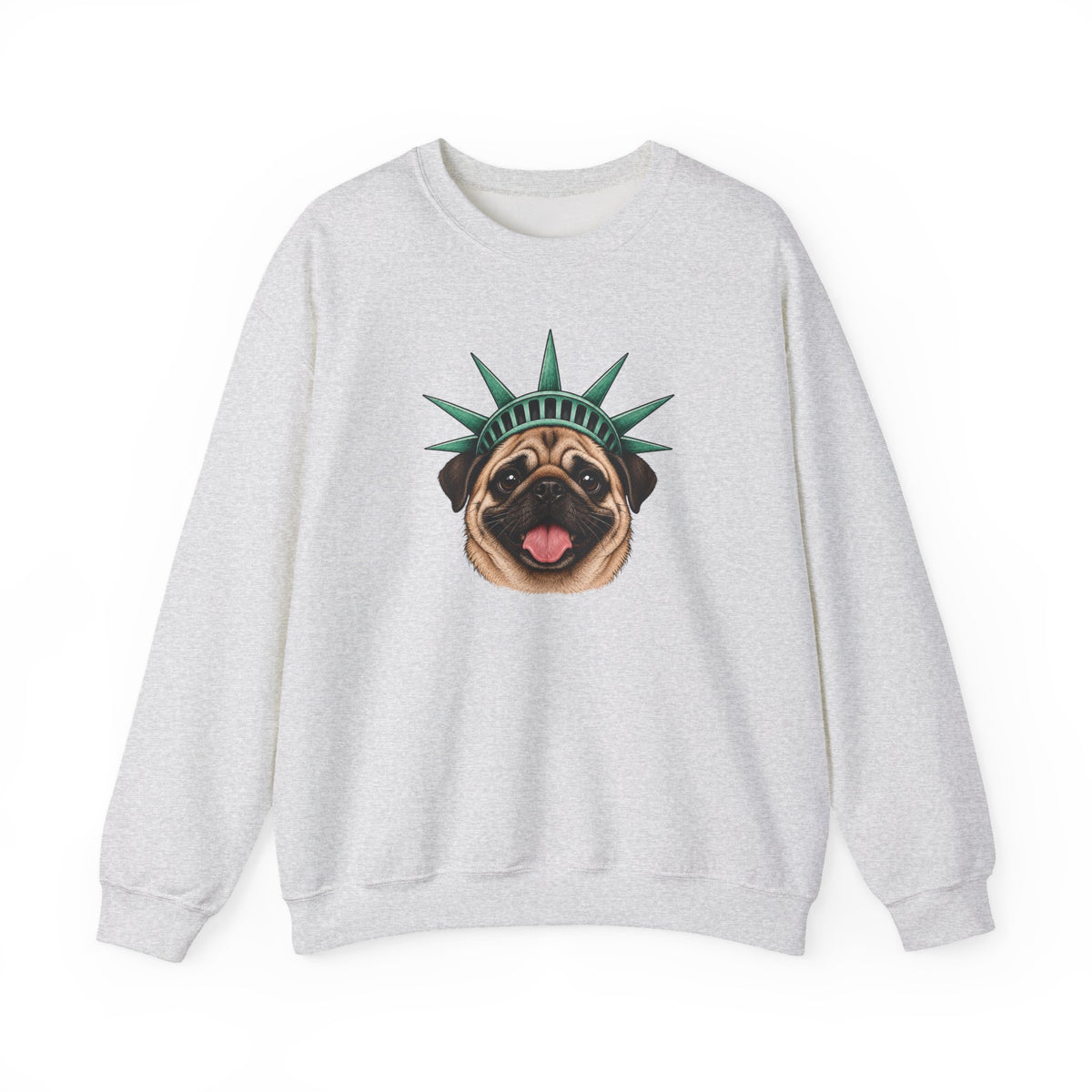 Pug Statue of Liberty Sweatshirt