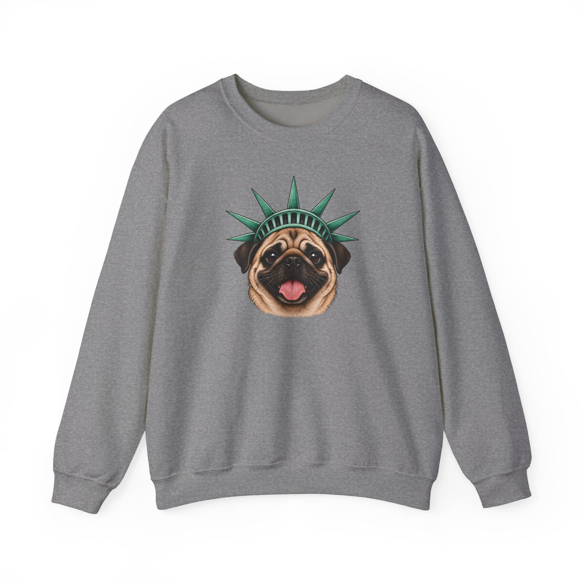 Pug Statue of Liberty Sweatshirt