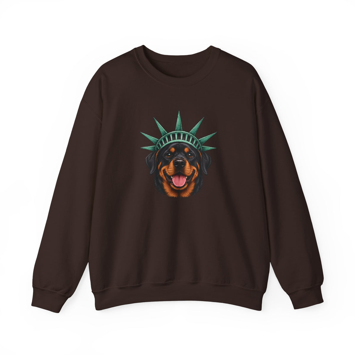 Rottweiler Statue of Liberty Sweatshirt