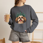 Shih Tzu Statue of Liberty Sweatshirt