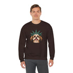 Shih Tzu Statue of Liberty Sweatshirt