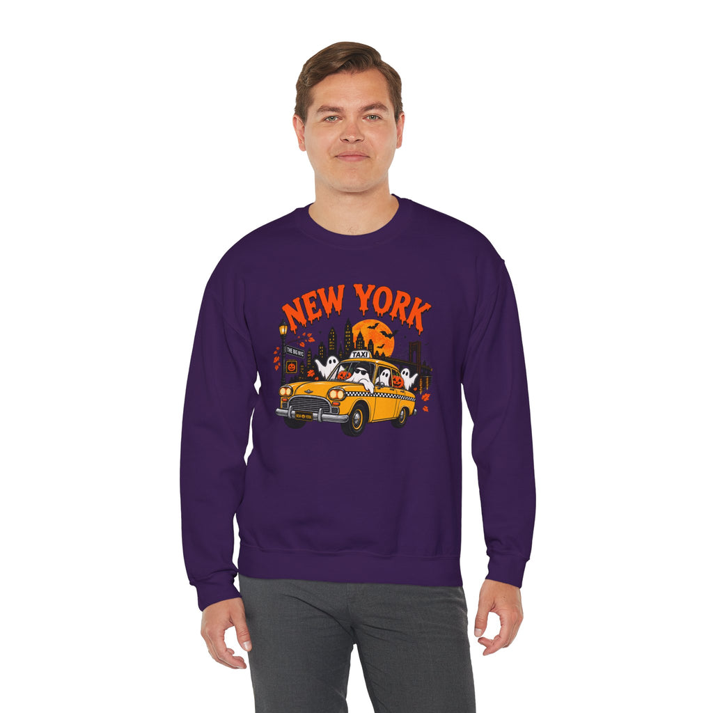 New York Halloween Taxi Ghost Sweatshirt