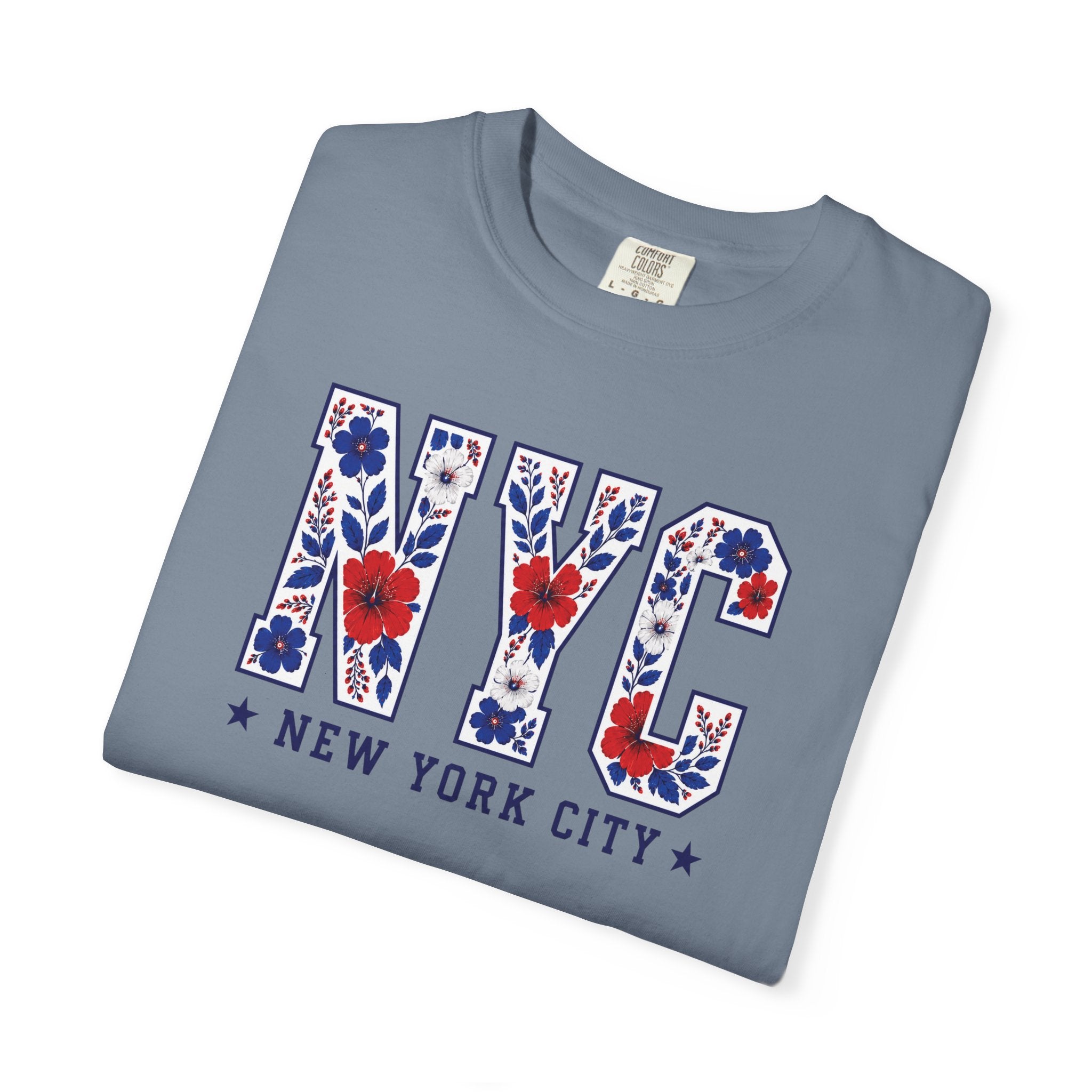 Patriotic NYC Floral Tee