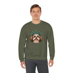 Shih Tzu Statue of Liberty Sweatshirt