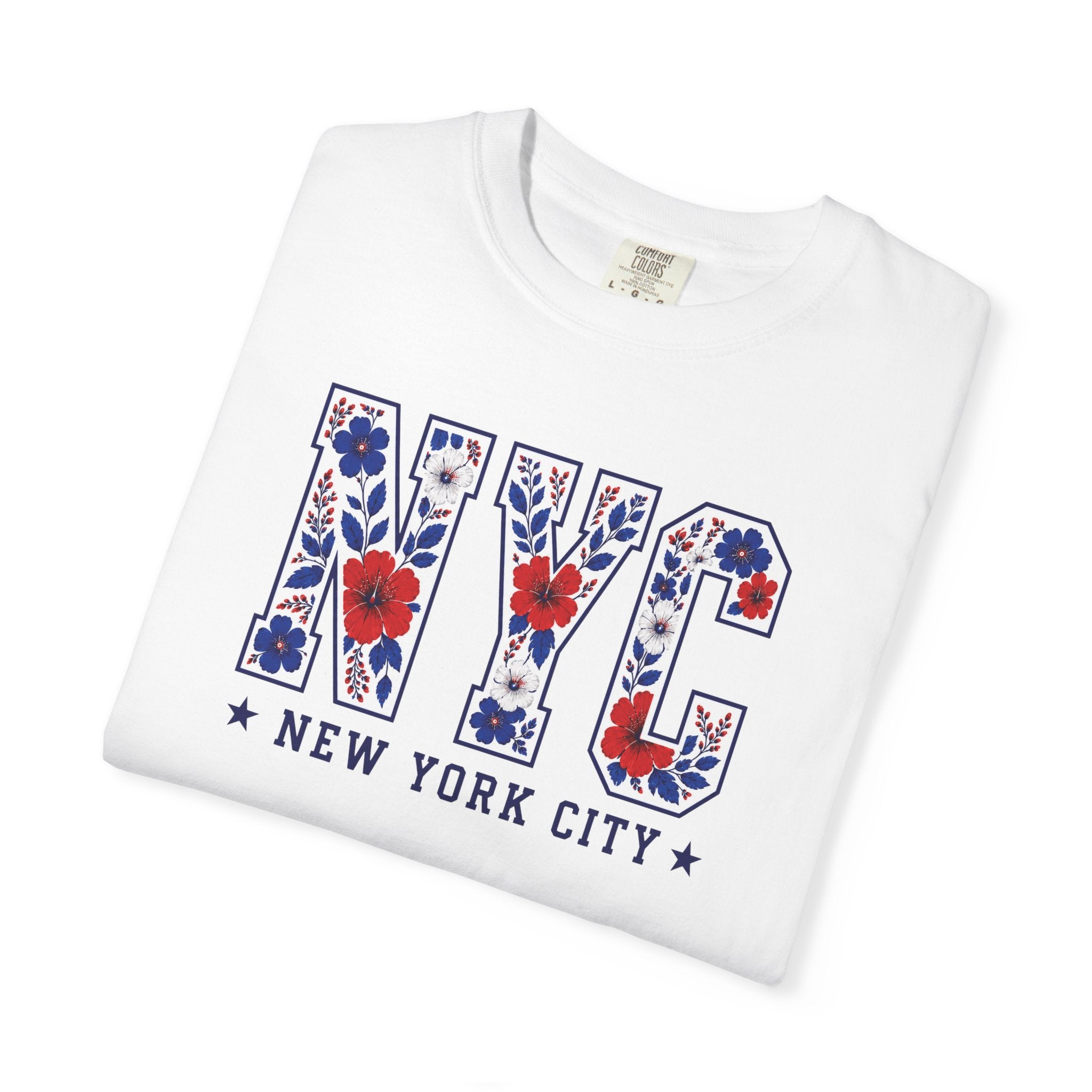 Patriotic NYC Floral Tee