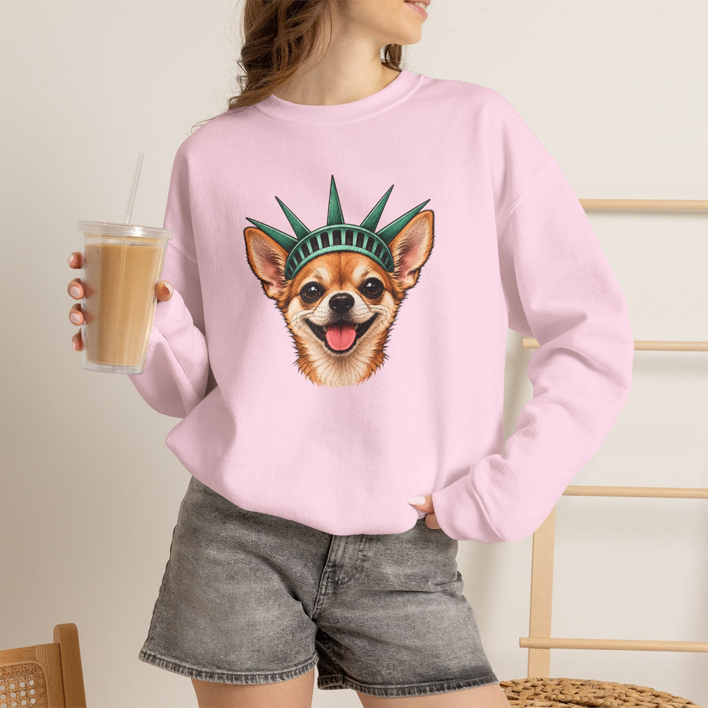 Chihuahua Statue of Liberty Sweatshirt