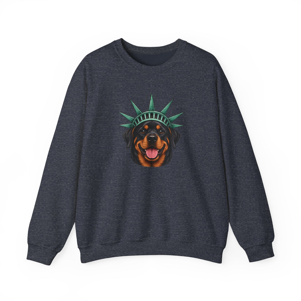 Rottweiler Statue of Liberty Sweatshirt