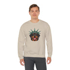 Rottweiler Statue of Liberty Sweatshirt