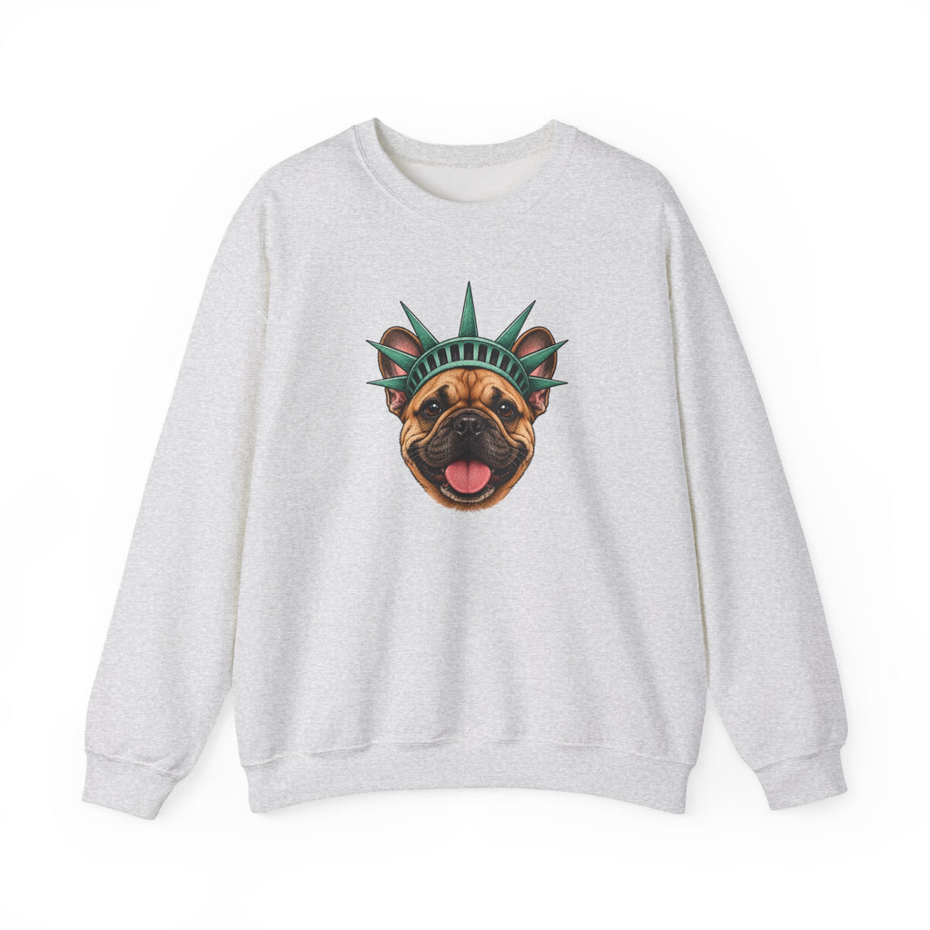 French Bulldog Statue of Liberty Sweatshirt