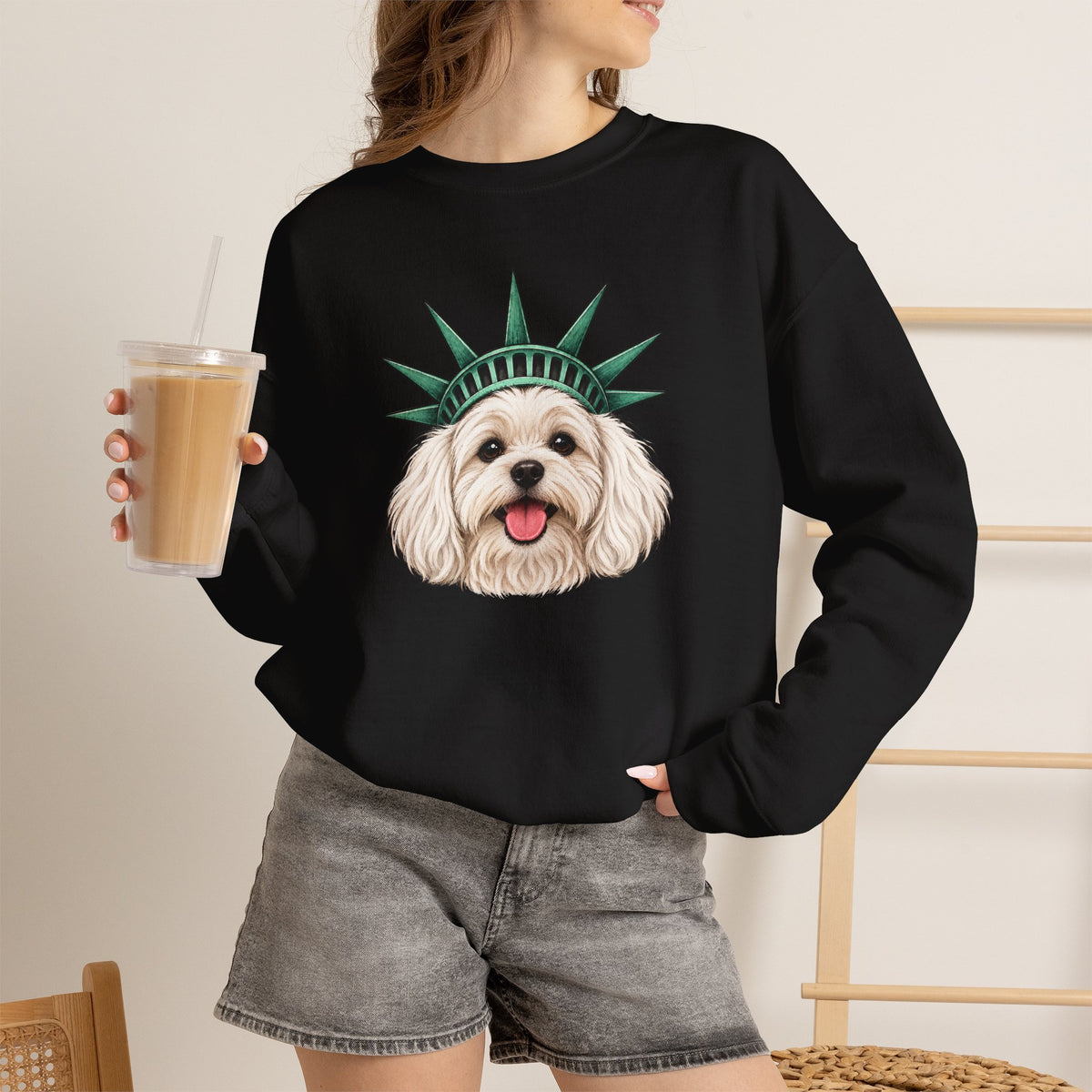 Maltese Statue of Liberty Sweatshirt