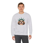 Shih Tzu Statue of Liberty Sweatshirt