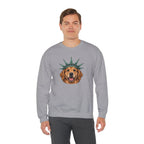 Golden Retriever Statue of Liberty Sweatshirt