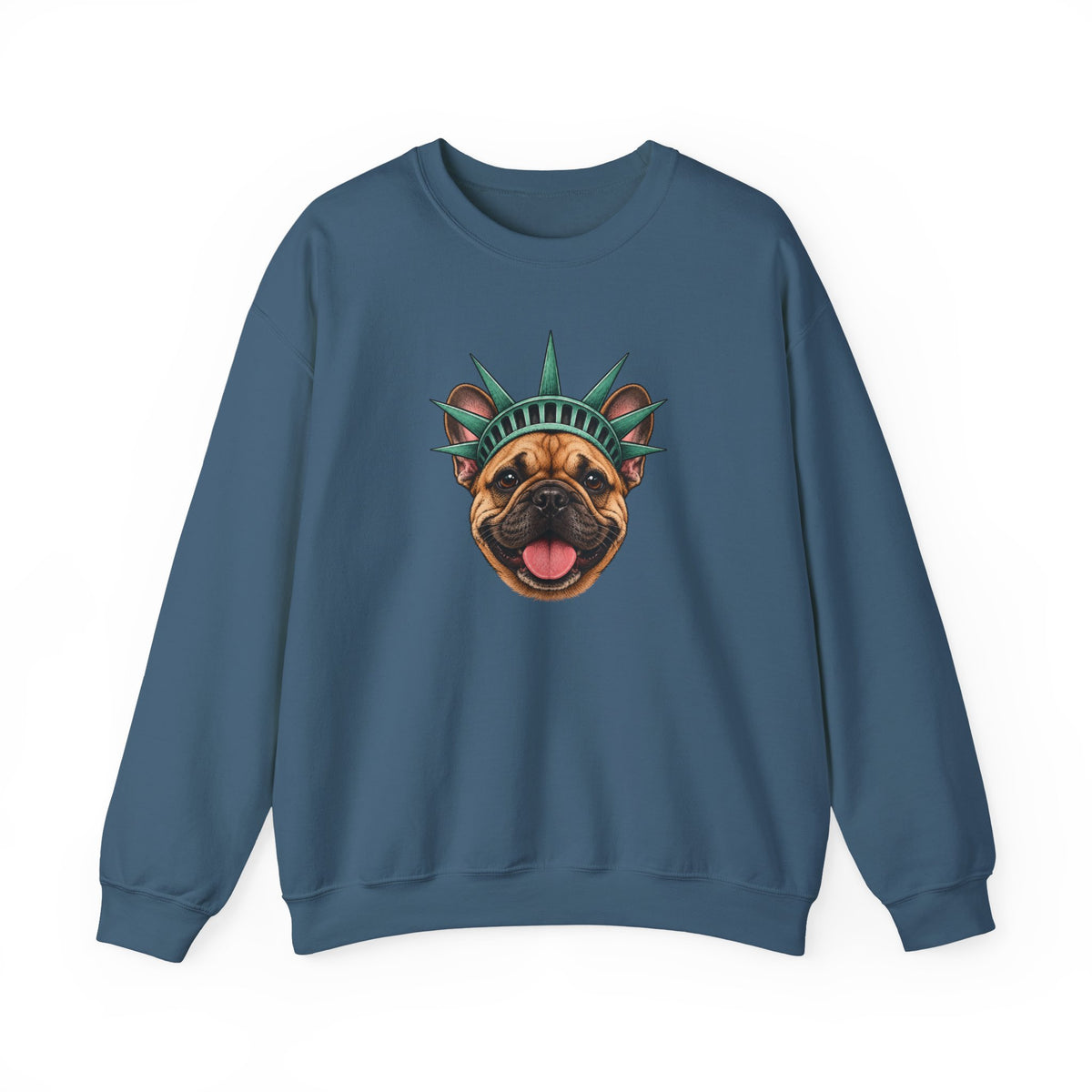 French Bulldog Statue of Liberty Sweatshirt