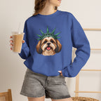 Shih Tzu Statue of Liberty Sweatshirt
