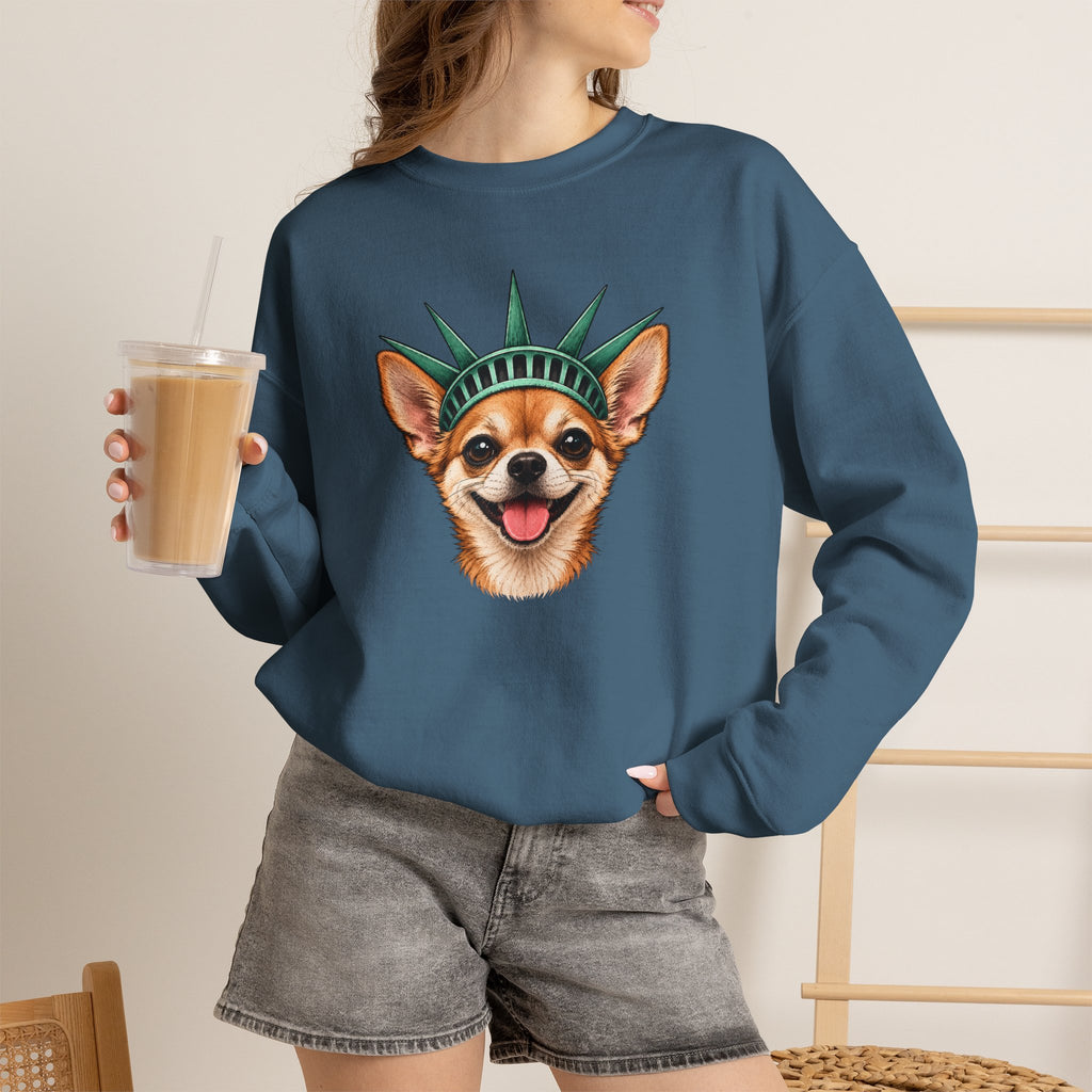 Chihuahua Statue of Liberty Sweatshirt
