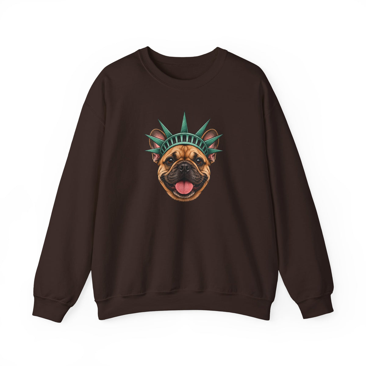 French Bulldog Statue of Liberty Sweatshirt