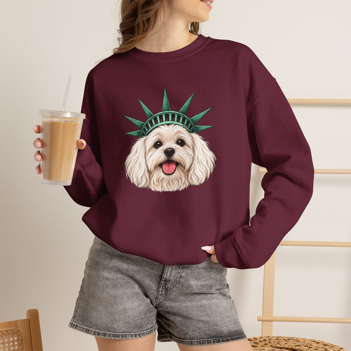 Maltese Statue of Liberty Sweatshirt