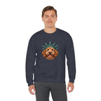 Goldendoodle Statue of Liberty Sweatshirt
