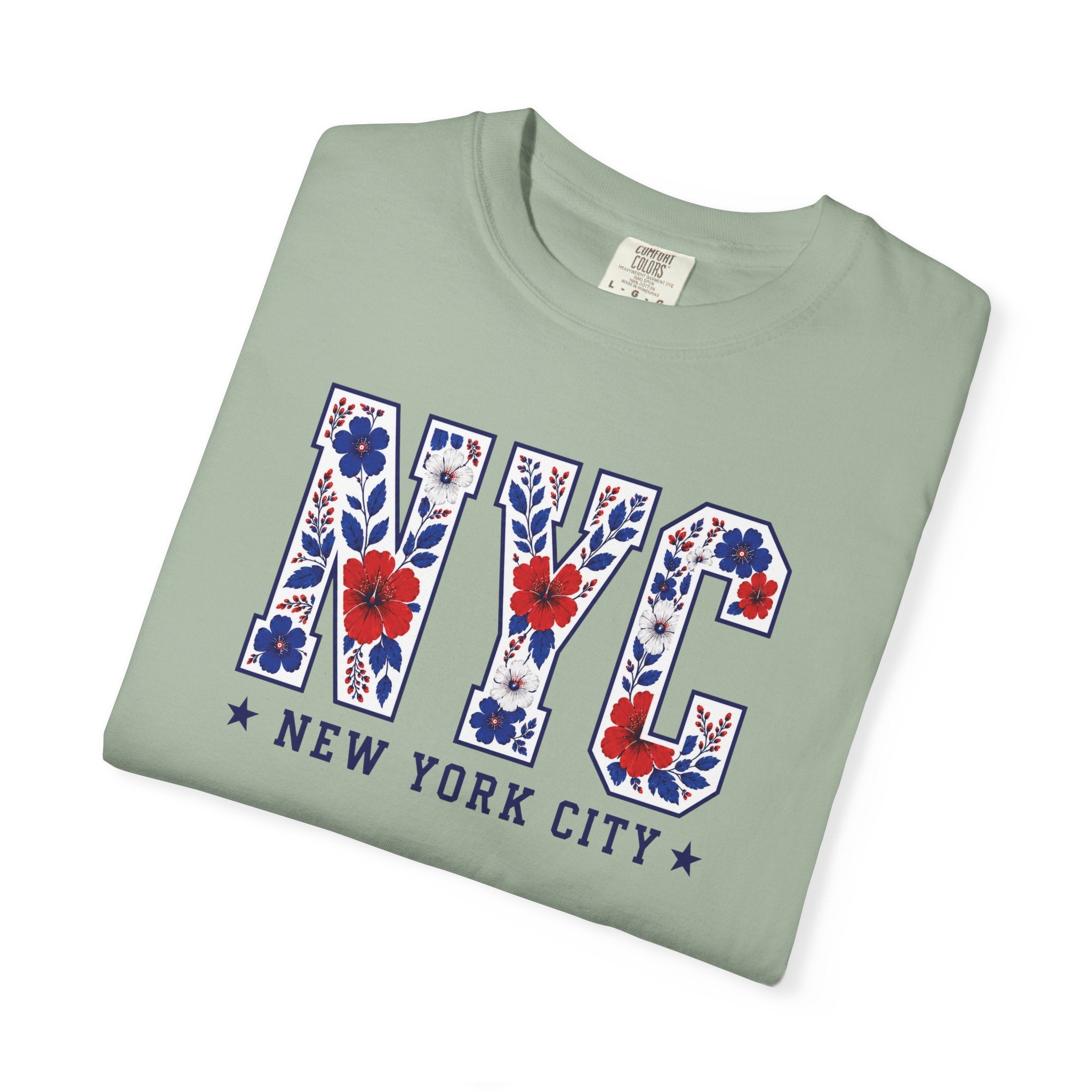 Patriotic NYC Floral Tee