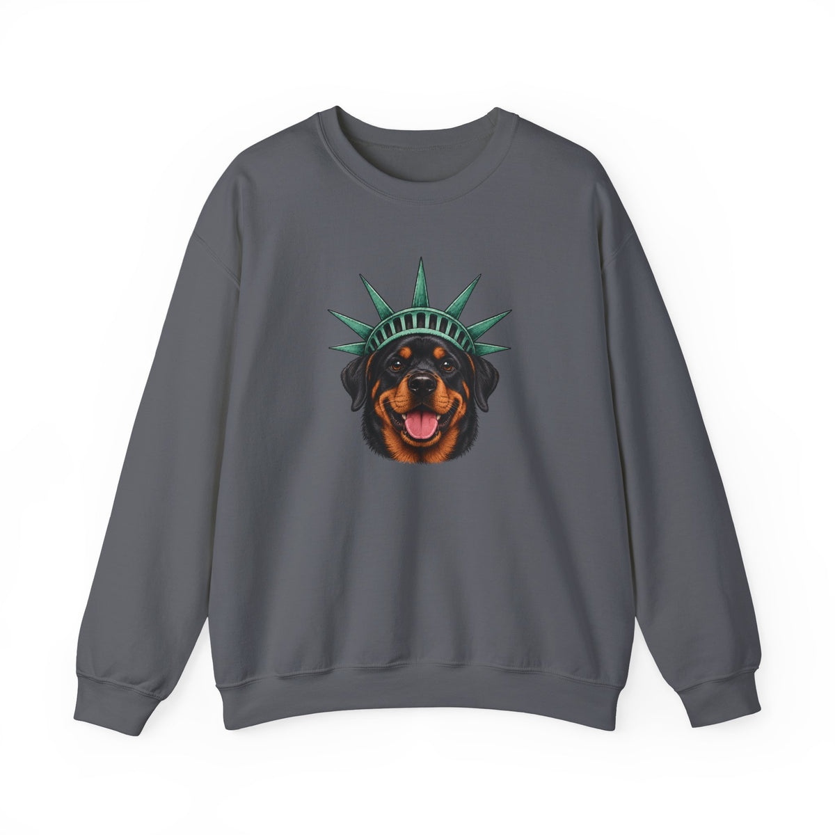 Rottweiler Statue of Liberty Sweatshirt