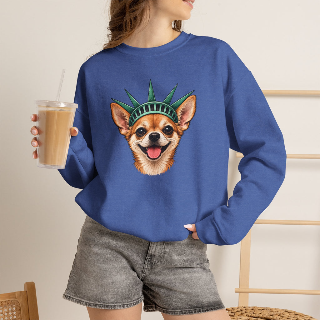 Chihuahua Statue of Liberty Sweatshirt