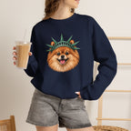 Pomeranian Statue of Liberty Sweatshirt