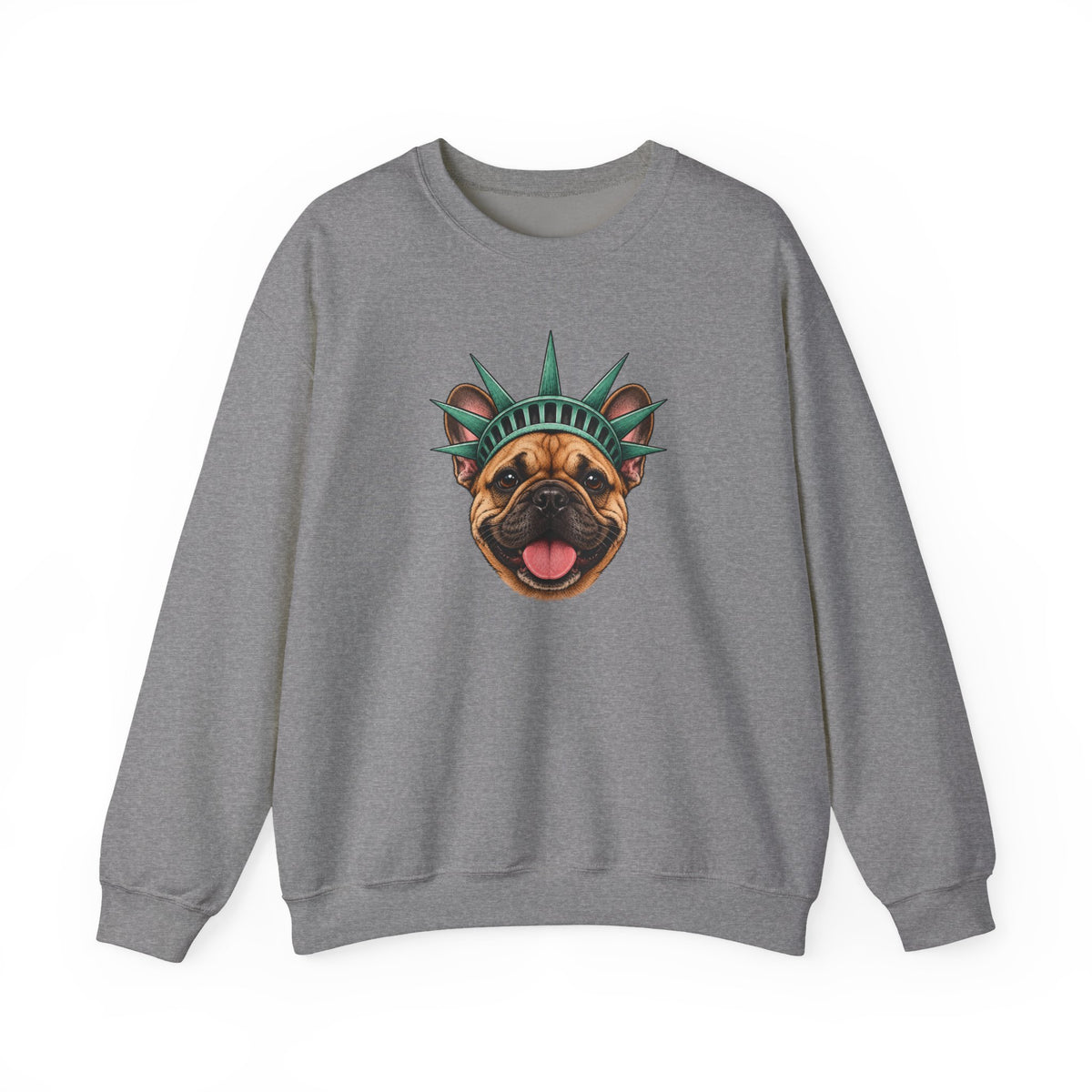 French Bulldog Statue of Liberty Sweatshirt